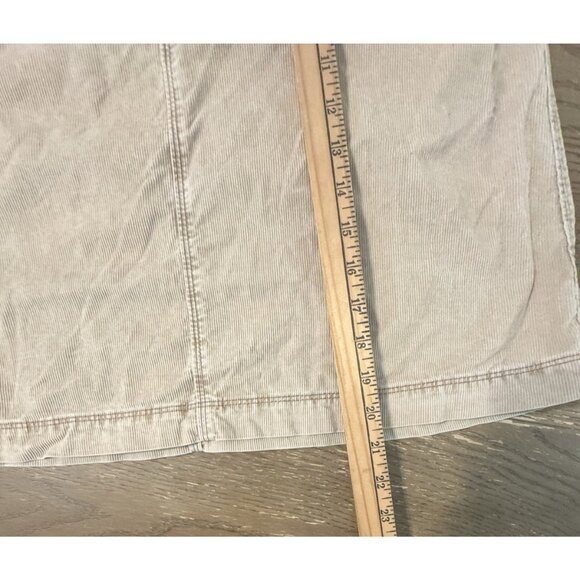 Gap Vtg Tan Beige Corduroy A Line Pockets 6 Stretch Skirt 90s Y2K Preppy Retro - Picture 3 of 9